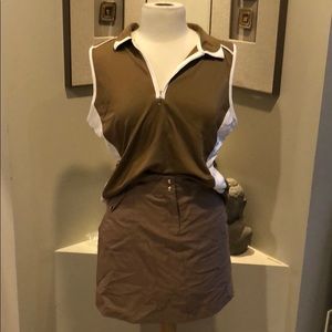 IZOD VINTAGE   NWOT  TOP AND SKORT  SET.